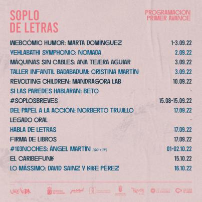 Tegueste rinde homenaje a la palabra a través del Festival Soplo de Letras