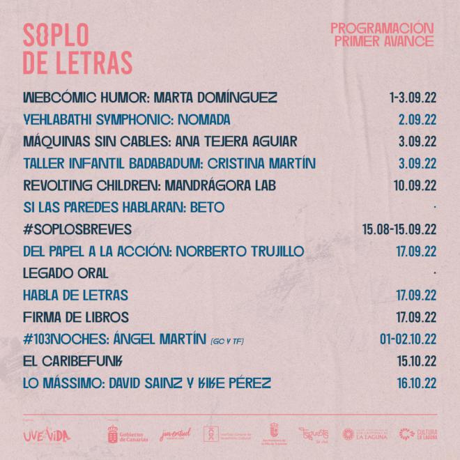 Tegueste rinde homenaje a la palabra a través del Festival Soplo de Letras