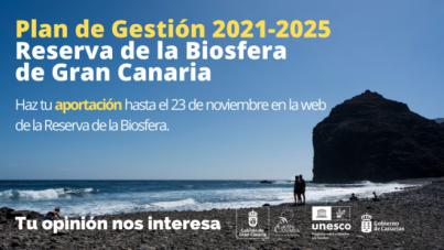Encuesta digital para que la población aporte ideas al nuevo Plan de Gestión de la Reserva de la Biosfera de Gran Canaria