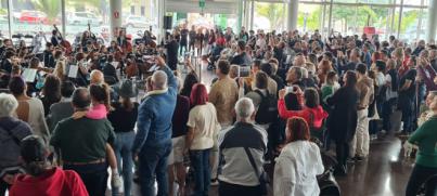 El Intercambiador de Santa Cruz acoge un concierto navideño de la Filarmónica Juvenil