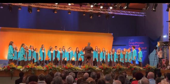 El Coro de Voces Blancas, segundo puesto en la 24 edición del Gran Premio Nacional de Canto Coral