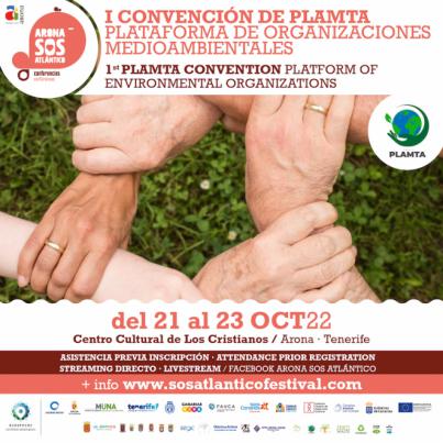 PLAMTA y Arona SOS Atlántico se unen para celebrar, en Canarias, la Primera Convención de la Plataforma Medioambiental más inclusiva de España