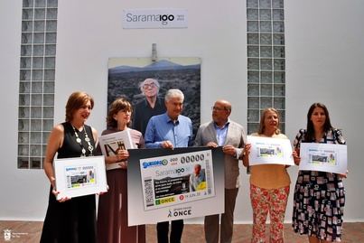 Tías agradece a la ONCE y a la Fundación José Saramago el cupón homenaje del 19 de junio