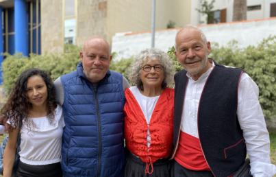 Una casa como regalo de cumpleaños para Alonso y su familia, afectados por el volcán