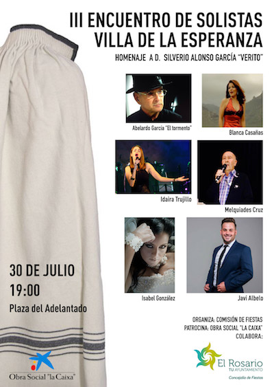 El III Festival de Solistas de La Esperanza rinde homenaje a Silverio Alonso 'Verito'