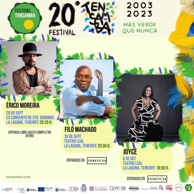 La música brasileña inunda este fin de semana Tenerife y Gran Canaria