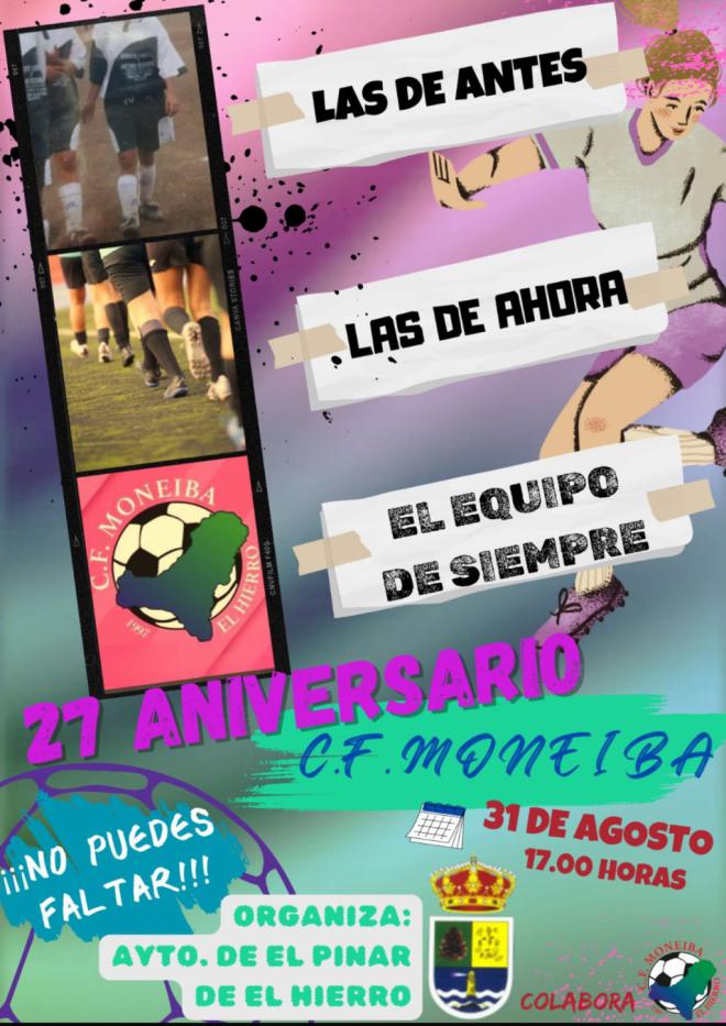 El Pinar celebra el 27 aniversario del Club de Fútbol Moneiba femenino