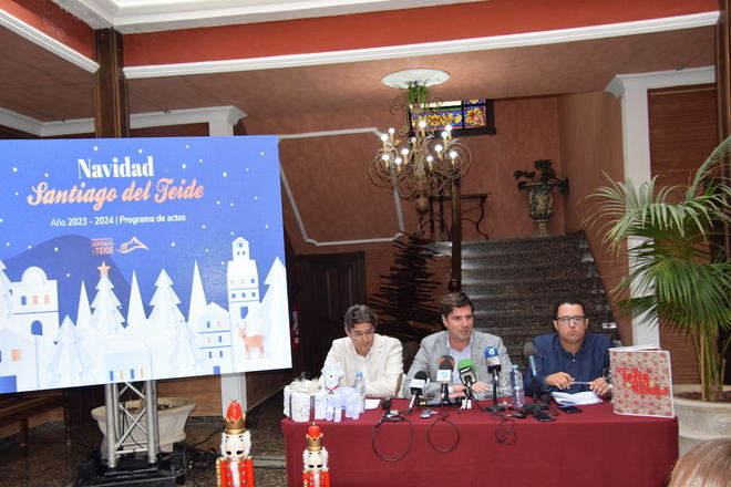 El alcalde presenta la programación navideña de Santiago del Teide
