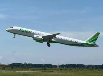 Binter recibe el primer Embraer que volará a Madrid