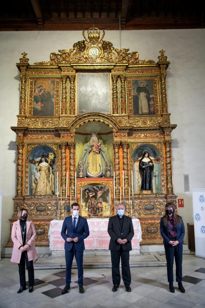 Cabildo y Obispado restauran el Retablo de Nuestra Señora de la Consolación, en Santa Cruz