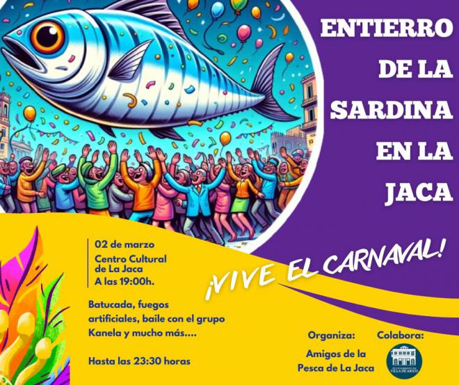 Arico celebrará el entierro de la sardina en La Jaca