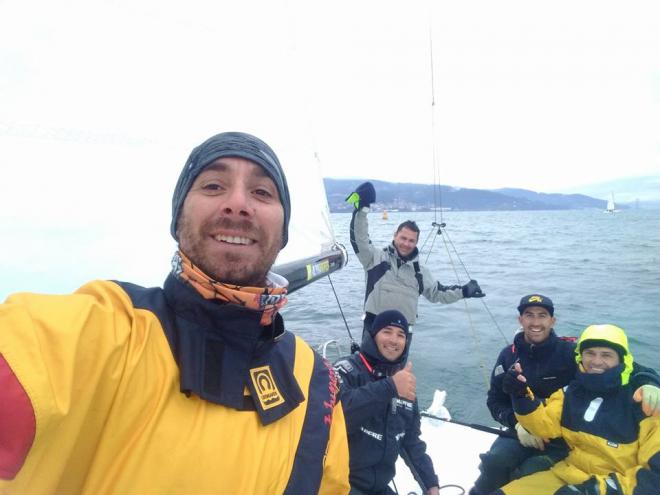El equipo Marina Rubicón J70 se estrena subiendo al podio en el Vigo Winter Series J70
