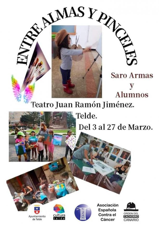 La artista Saro Armas regresa a Telde con la exposición pictórica ‘Entre almas y pinceles’