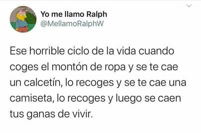 La lavadora y su crueldad...