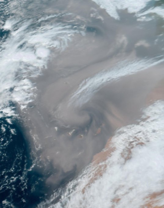 El aviso amarillo por calima se amplía a la provincia de Santa Cruz de Tenerife