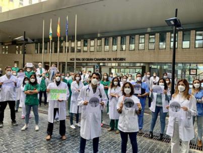 Los médicos y facultativos temporales de Canarias ratifican la huelga
