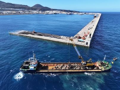 Arrancan los trabajos para la prolongación del Dique de la Esfinge