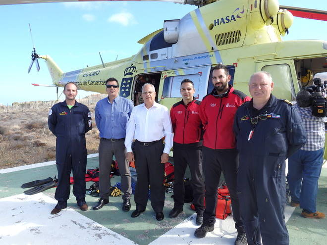 La Gomera cuenta desde este viernes con un helicóptero con base en la Isla