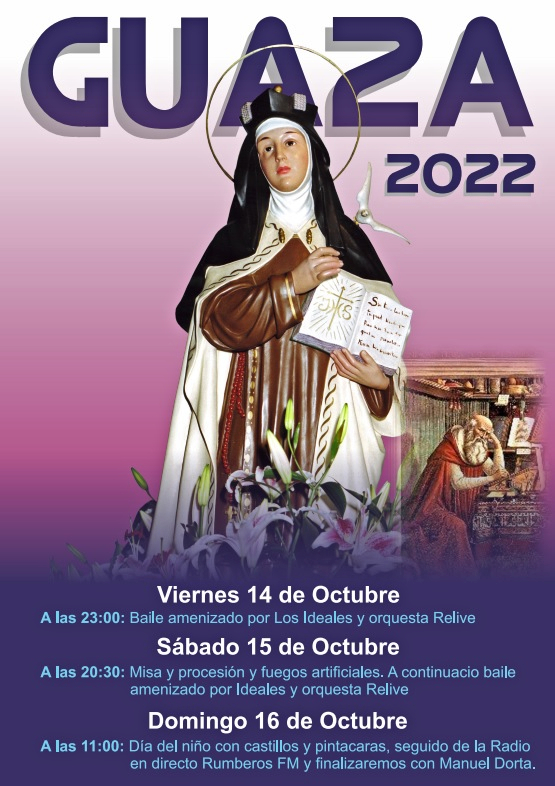 Guaza celebra las fiestas de Santa Teresa y San Jerónimo