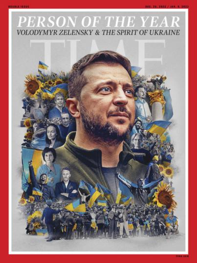 Zelensky y el "espíritu de Ucrania", persona del año 2022 para la revista Time