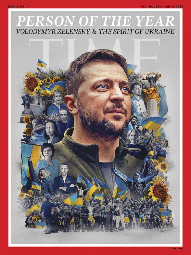Zelensky y el 'espíritu de Ucrania', persona del año 2022 para la revista Time