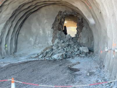 Obras Públicas culmina la perforación de los nueve túneles de la nueva carretera de La Aldea