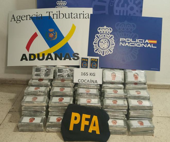 Intervenidos 165 kilos de cocaína ocultos en un contenedor procedente de Argentina