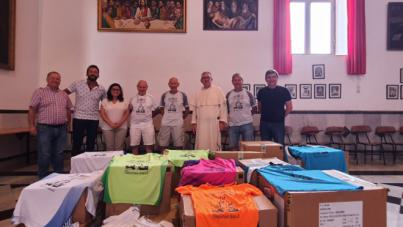 600 kilos de alimentos por parte de la Ofrenda Atlética Floral a la Patrona de Canarias