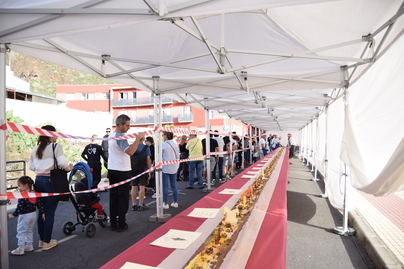 El turrón más largo de Canarias se elaboró en Tamaimo