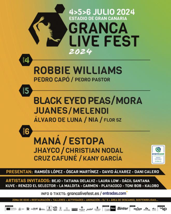 Granca Live Fest presenta a todos sus artistas invitados y presentadores