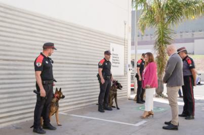 El Cuerpo General de la Policía Canaria presenta el primer Grupo de Guías Caninos