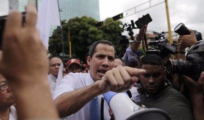 Guaidó pide a la comunidad internacional "actuar" contra Maduro "agotada la vía diplomática" en Venezuela