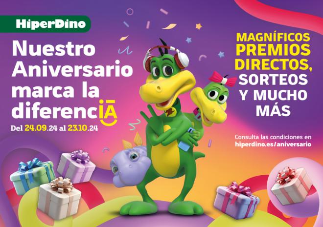 HiperDino celebra su aniversario con un festival de premios para sus clientes