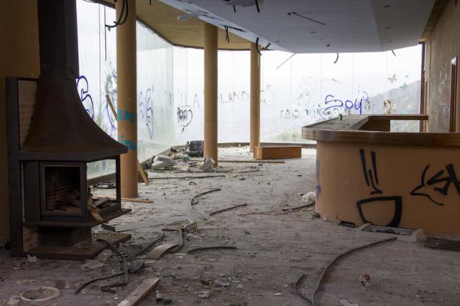 El mirador del Mazapé es una auténtica ruina