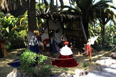 El Parque del Drago acoge esta Navidad un portal de Belén de tamaño real