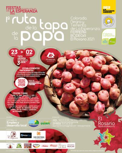 La papa de secano de La Esperanza, producto estrella de la I Ruta de la Tapa de la Papa por las fiestas de la Villa