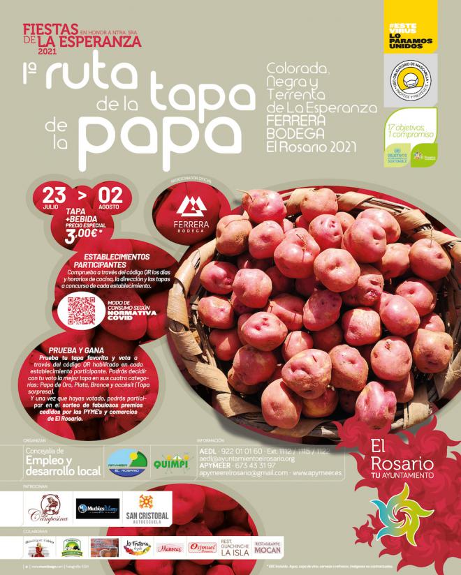 La papa de secano de La Esperanza, producto estrella de la I Ruta de la Tapa de la Papa por las fiestas de la Villa
