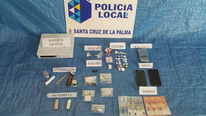 Operación antidroga en una tasca de Santa Cruz de La Palma