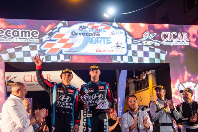 Jan Černý y Petr Černohorský se estrenan en el Campeonato de Canarias de Rallies de Asfalto con una segunda posición