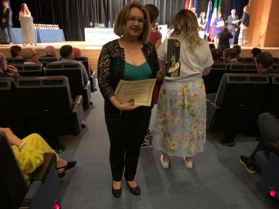 Josefa Mesa recoge en Madrid la ‘Escoba de oro’ para Guía de Isora, por la gestión de sus residuos