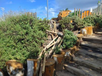 Actos vandálicos en el parque de La Majada