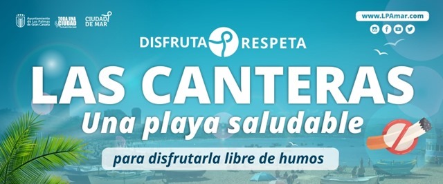 Las Canteras playa saludable libre de humos