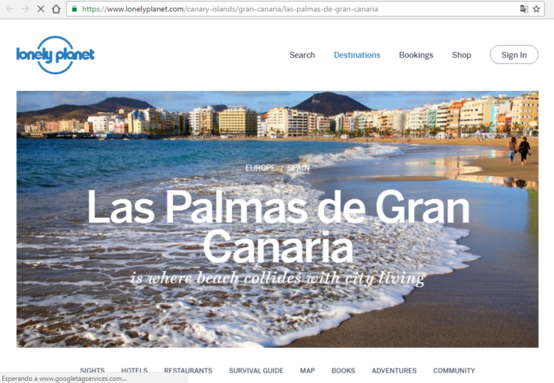 Las Palmas, una ciudad 'fascinante' para Lonely Planet