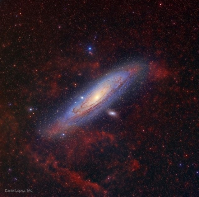 Una fotografía de la galaxia Andrómeda del IAC, imagen del día para la NASA