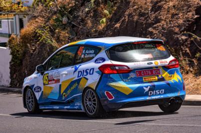 Esperanzador debut de Raquel Acosta-Mario Quintero con el Ford Fiesta Rally 4 de Archiauto y DISA Copi Sport