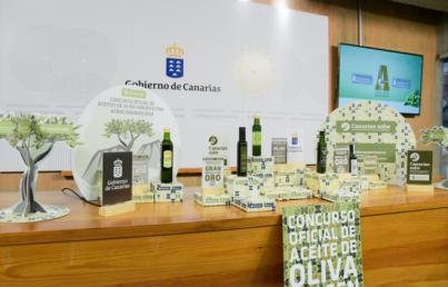 Teguerey arbequina-hojiblanca, elegido mejor aceite de oliva virgen extra de Canarias