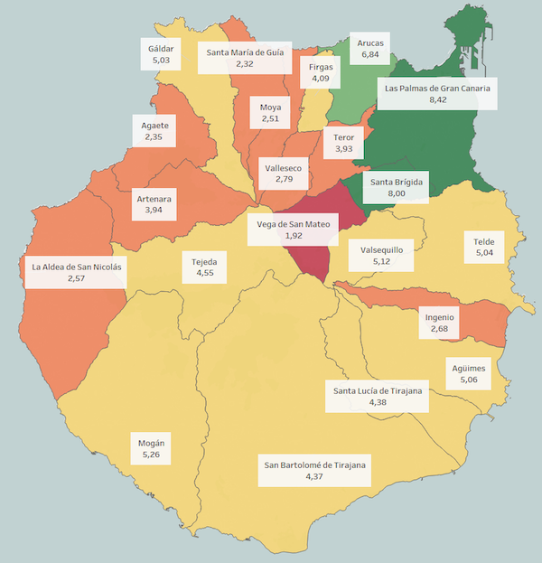 Cae el nivel de transparencia en los ayuntamientos de Tenerife y Gran Canaria y 21 no superan el aprobado