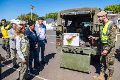 Histórico despliegue militar en Tenerife para combatir incendios forestales