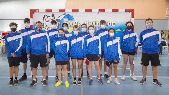 La selección de Tenerife gana el Campeonato de Canarias en Edad Escolar 2022 de tenis de mesa