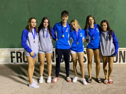 Tres oros para el Círculo en el cuarto Open Nacional Infantil y Cadete de frontenis